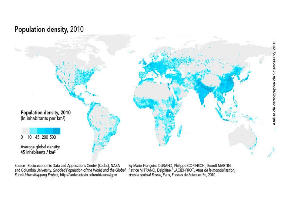 densidad demografica del planeta