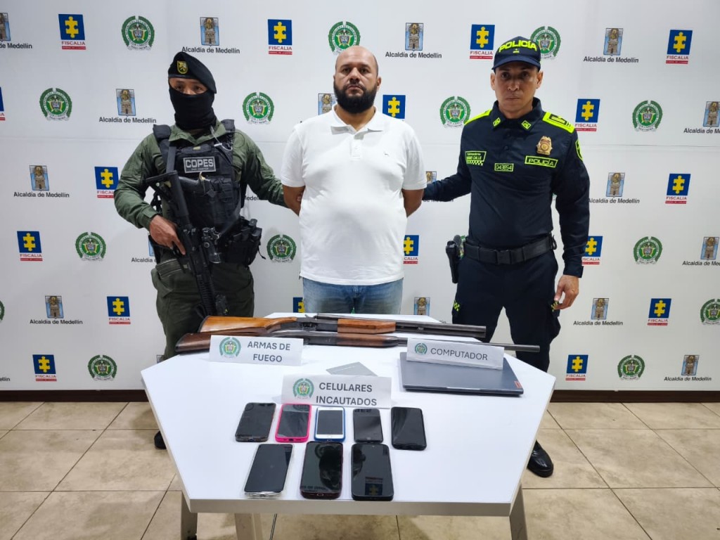 La Policía tenía en la mira a Jorge Iván Gómez Restrepo ("el Toco") desde 2018, tardaron ocho años en capturarlo. Foto cortesía de la Policía.