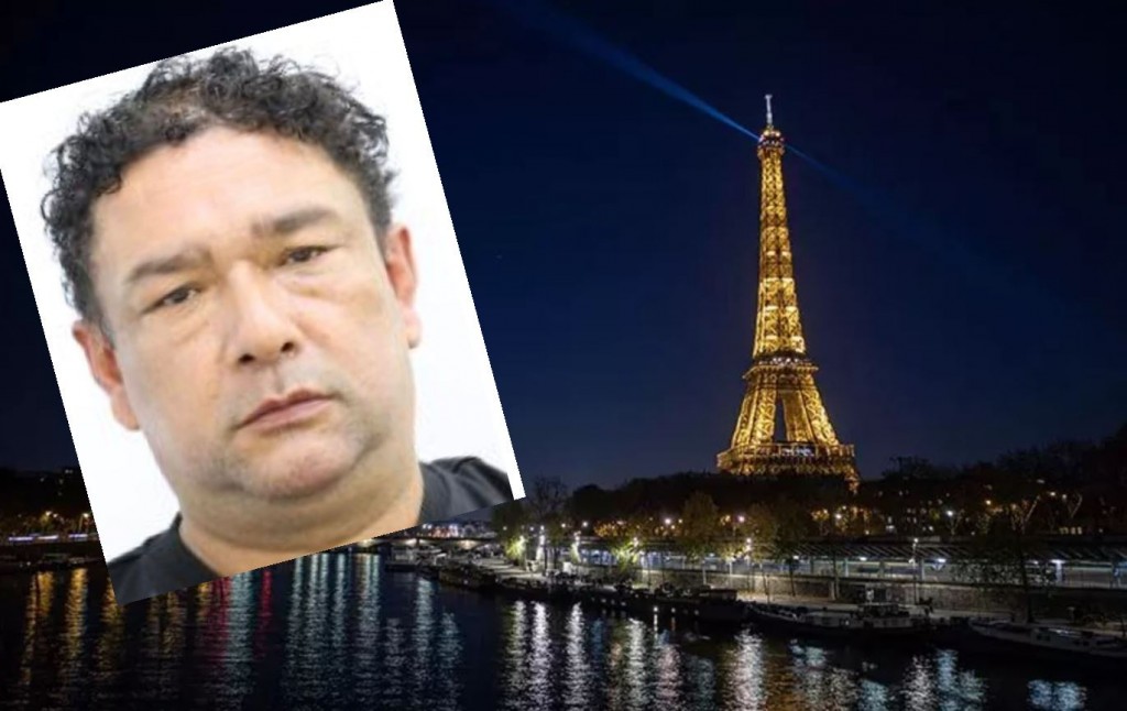 Según fuentes policiales, "el Montañero" viajó a Francia y España en septiembre de 2025. ¿Cumplía funciones de vocero de paz? Fotos de cortesía.