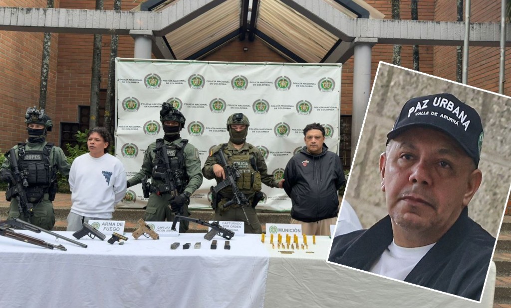 De izquierda a derecha: Jorge Oswaldo Zapata Berrío (“Jonás”), Sergio Alexánder Tamayo Mesa (“Álex Mentiras”) y, en el recuadro, Juan Carlos Mesa Vallejo ("Tom"). Fotos de cortesía.