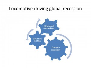 Locomotive driving global recession